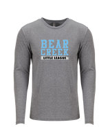 Bear Creek Mascot - Tri-Blend Long Sleeve