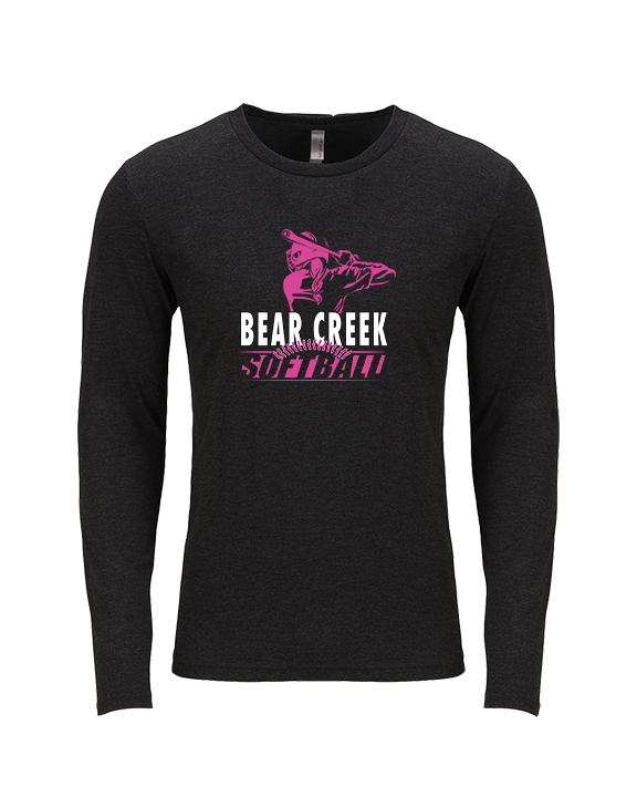 Bear Creek Softball Hitter - Tri-Blend Long Sleeve