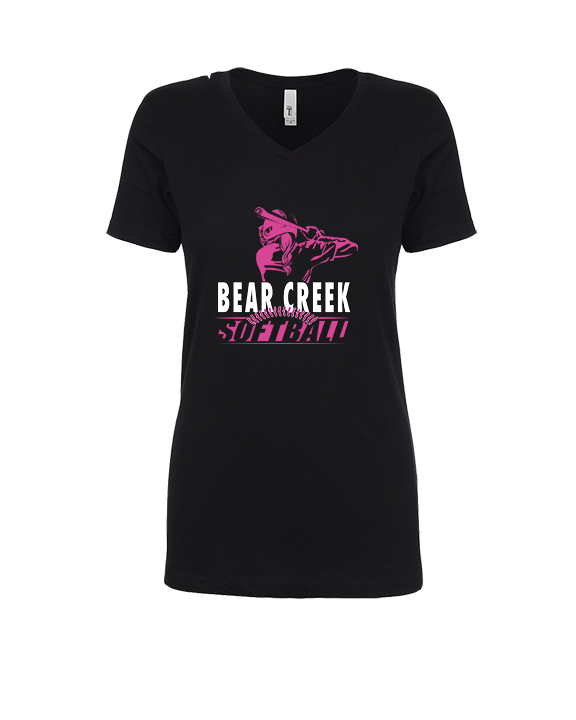Bear Creek Softball Hitter - Womens Vneck