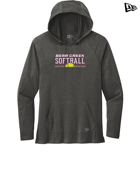 Bear Creek Softball Leave It - New Era Tri-Blend Hoodie