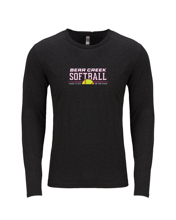 Bear Creek Softball Leave It - Tri-Blend Long Sleeve