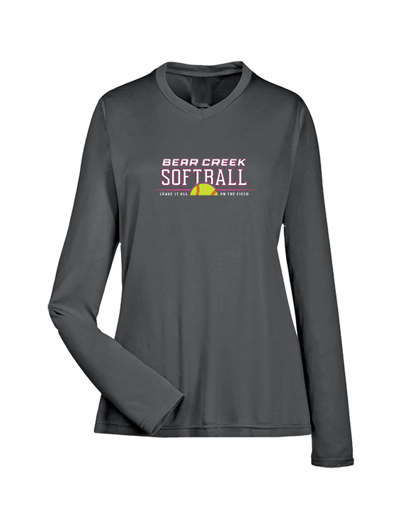 Bear Creek Softball Leave It - Womens Performance Longsleeve