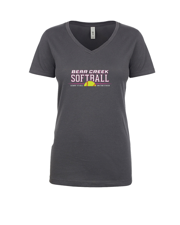 Bear Creek Softball Leave It - Womens Vneck