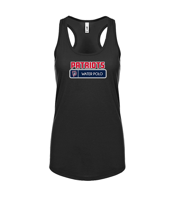 Beckman HS Water Polo Pennant - Womens Tank Top