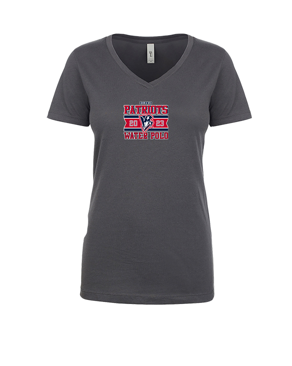 Beckman HS Water Polo Stamp - Womens Vneck
