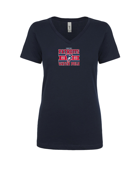 Beckman HS Water Polo Stamp - Womens Vneck