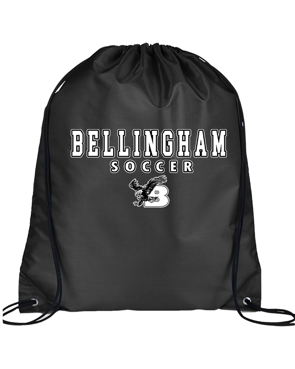 Bellingham HS Girls Soccer Block - Drawstring Bag