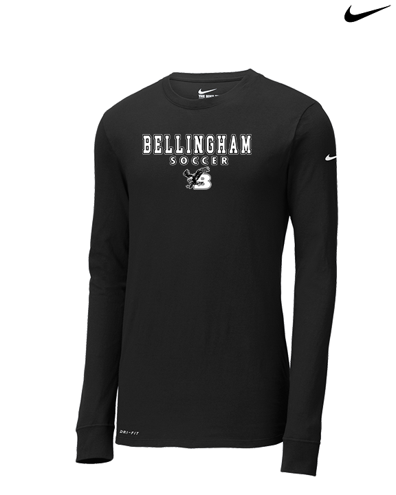 Bellingham HS Girls Soccer Block - Mens Nike Longsleeve