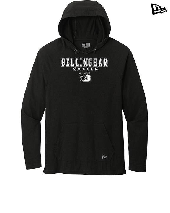 Bellingham HS Girls Soccer Block - New Era Tri-Blend Hoodie