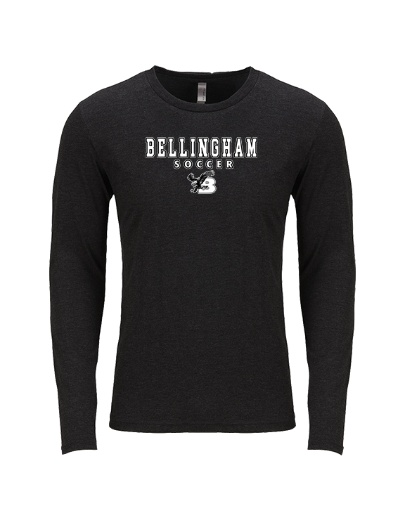 Bellingham HS Girls Soccer Block - Tri-Blend Long Sleeve