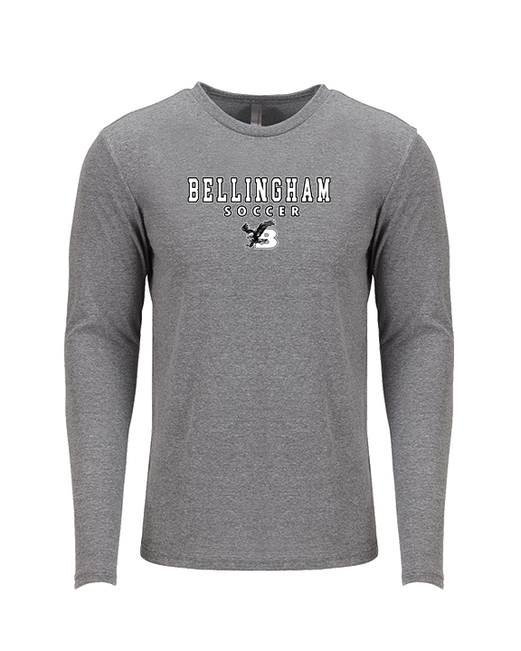 Bellingham HS Girls Soccer Block - Tri-Blend Long Sleeve