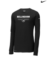 Bellingham HS Girls Soccer Design - Mens Nike Longsleeve