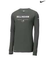 Bellingham HS Girls Soccer Design - Mens Nike Longsleeve