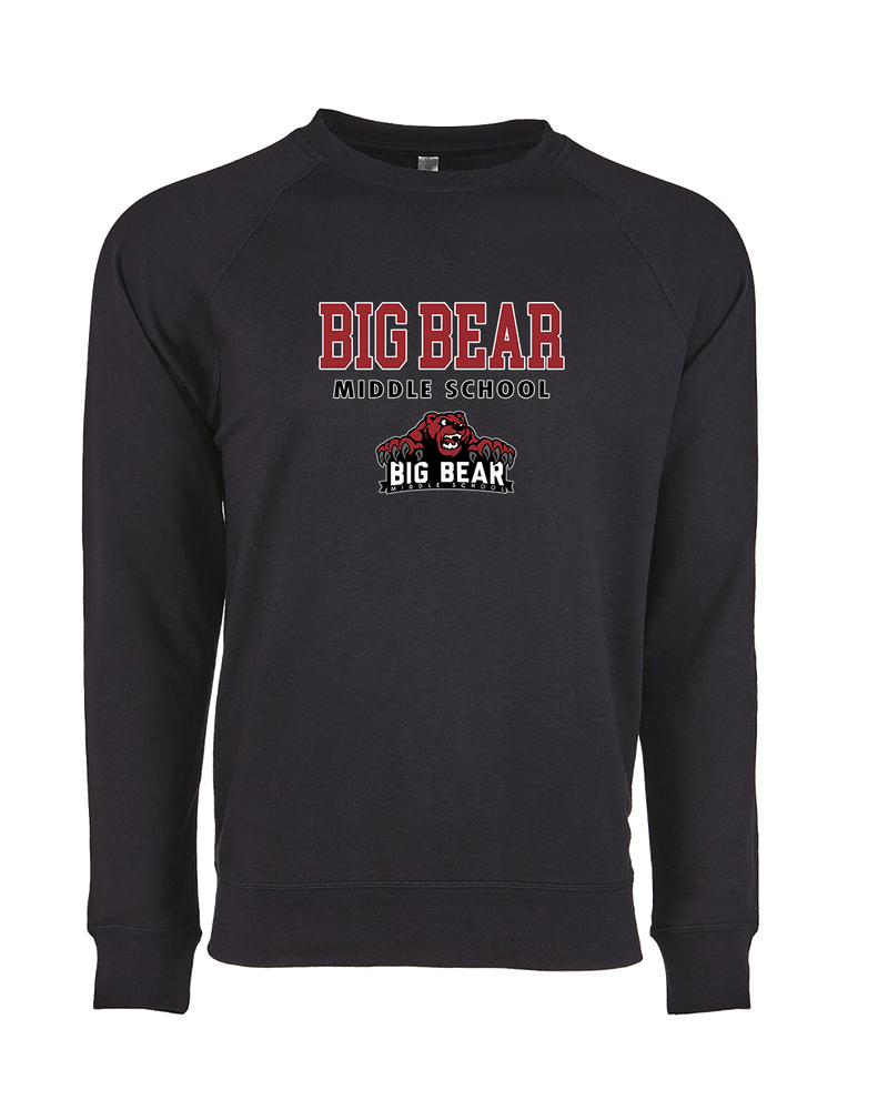 Big Bear Middle School Block - Crewneck Sweatshirt