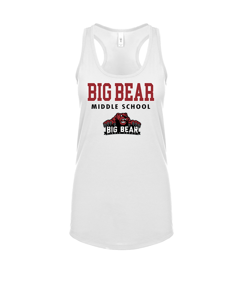 Big Bear Middle School Block - Womens Tank Top