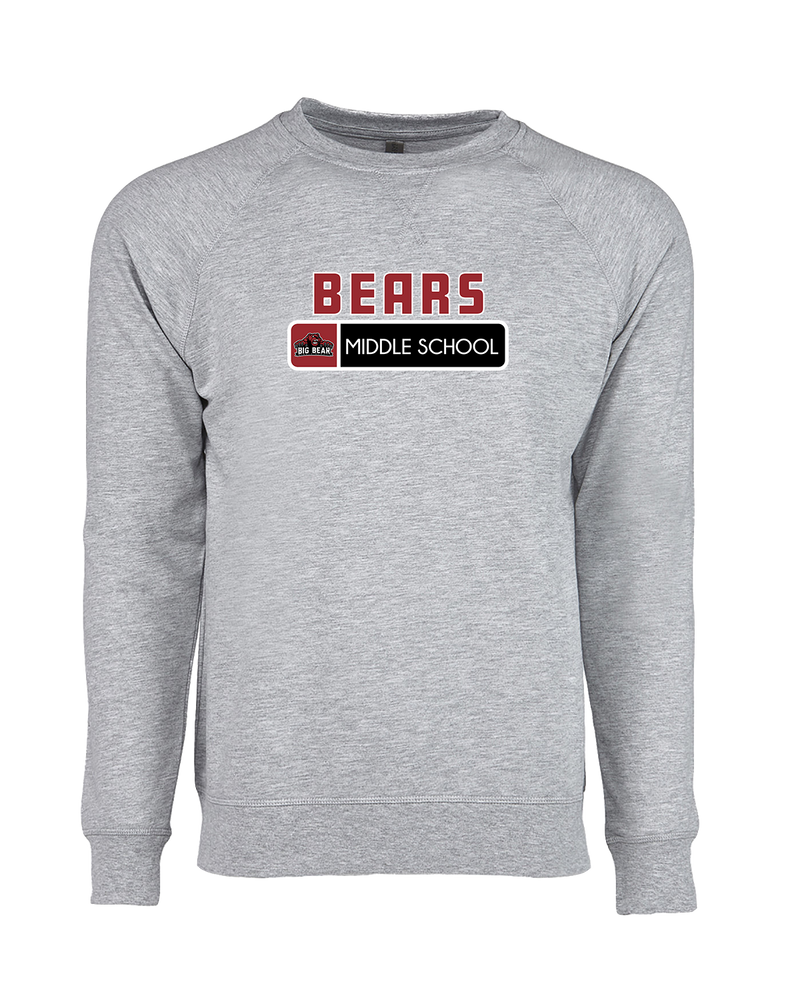 Big Bear Middle School Pennant - Crewneck Sweatshirt