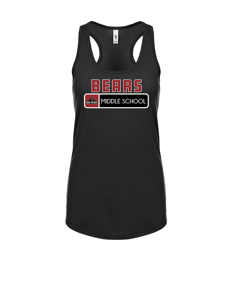 Big Bear Middle School Pennant - Womens Tank Top
