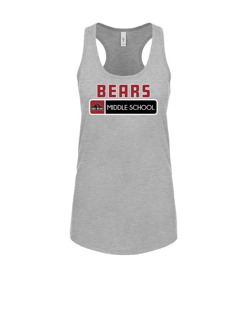 Big Bear Middle School Pennant - Womens Tank Top