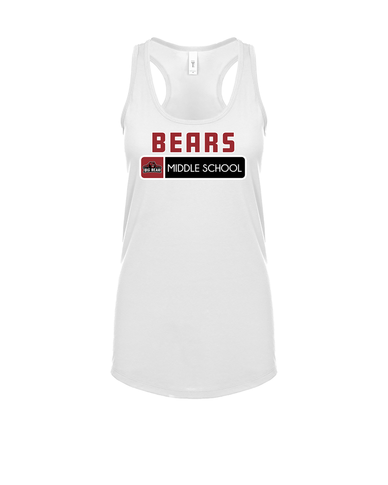 Big Bear Middle School Pennant - Womens Tank Top