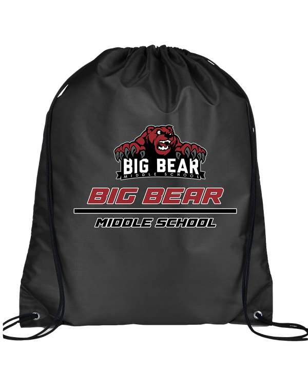 Big Bear Middle School Split - Drawstring Bag