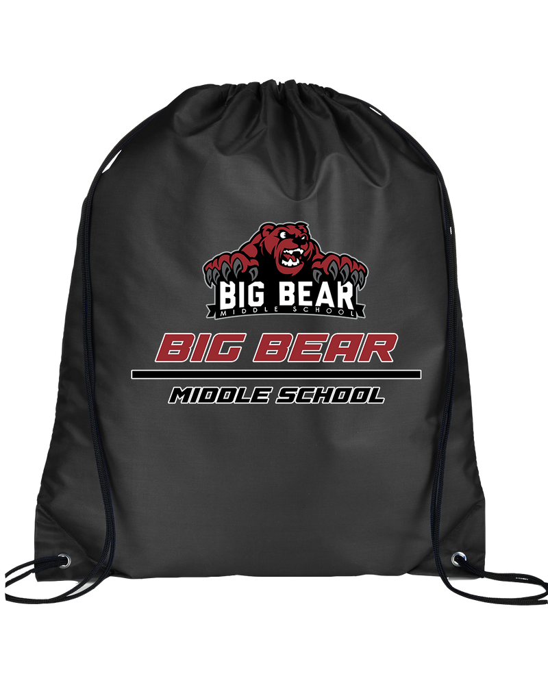 Big Bear Middle School Split - Drawstring Bag