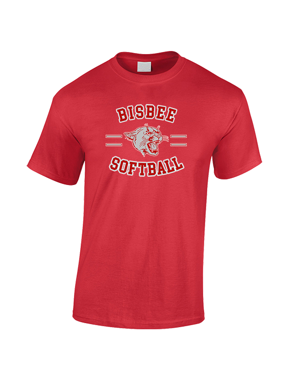 Bisbee HS Softball Curve - Cotton T-Shirt