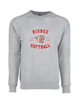 Bisbee HS Softball Curve - Crewneck Sweatshirt