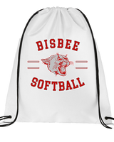 Bisbee HS Softball Curve - Drawstring Bag