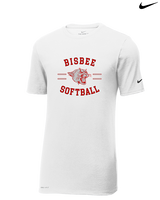 Bisbee HS Softball Curve - Mens Nike Cotton Poly Tee