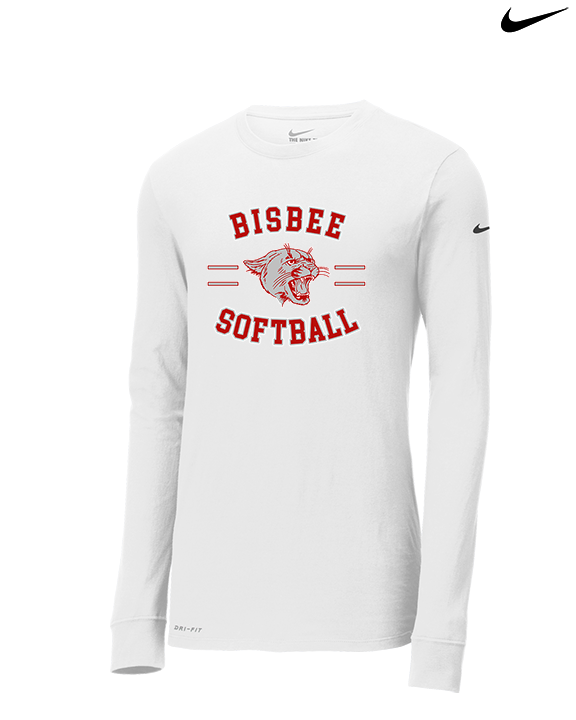Bisbee HS Softball Curve - Mens Nike Longsleeve