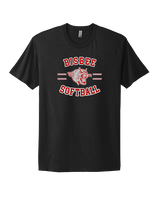 Bisbee HS Softball Curve - Mens Select Cotton T-Shirt