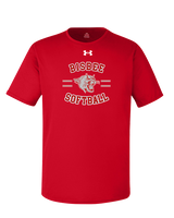 Bisbee HS Softball Curve - Under Armour Mens Team Tech T-Shirt