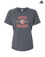 Bisbee HS Softball Curve - Womens Adidas Performance Shirt