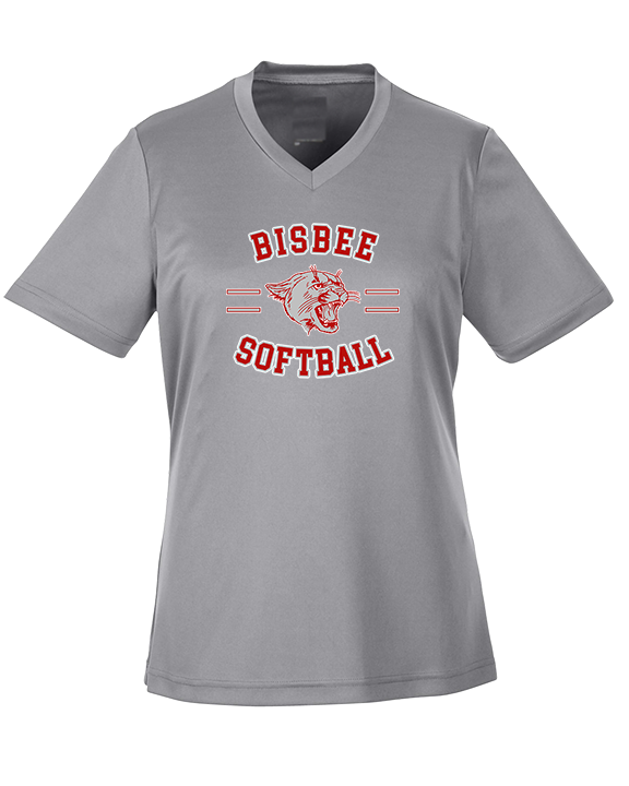 Bisbee HS Softball Curve - Womens Performance Shirt