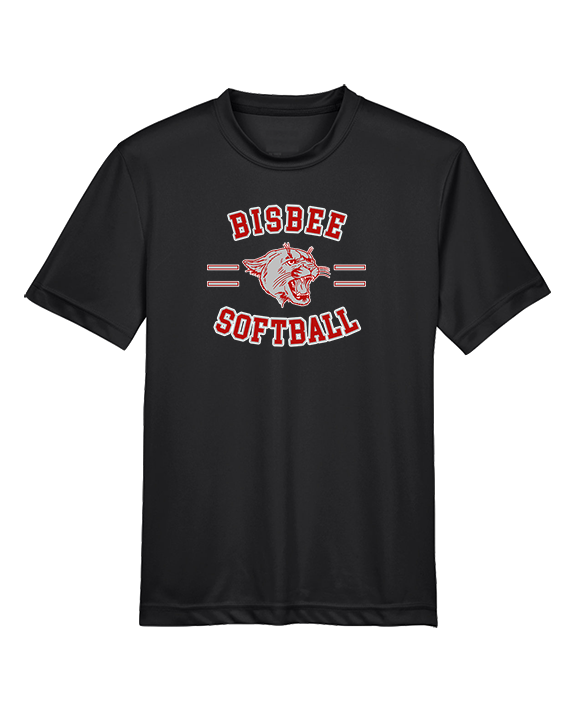 Bisbee HS Softball Curve - Youth Performance Shirt