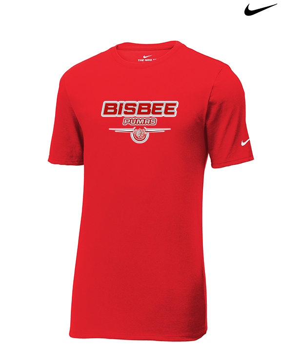 Bisbee HS Softball Design - Mens Nike Cotton Poly Tee