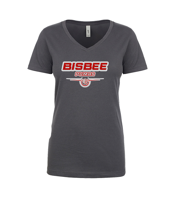 Bisbee HS Softball Design - Womens Vneck