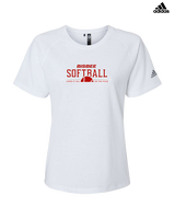 Bisbee HS Softball Leave It - Womens Adidas Performance Shirt
