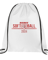 Bisbee HS Softball Softball - Drawstring Bag