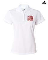 Bisbee HS Softball Stamp - Adidas Womens Polo