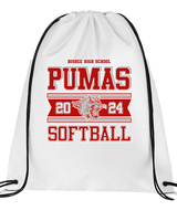 Bisbee HS Softball Stamp - Drawstring Bag