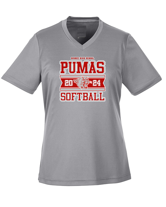 Bisbee HS Softball Stamp - Womens Performance Shirt