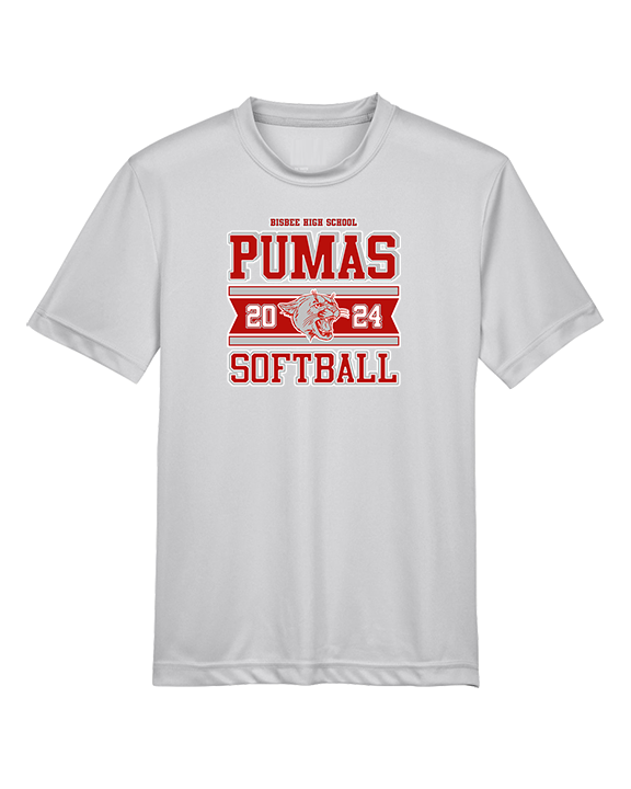 Bisbee HS Softball Stamp - Youth Performance Shirt