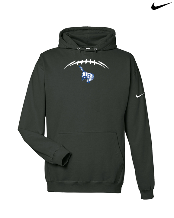 Bishop HS Football Laces - Nike Club Fleece Hoodie