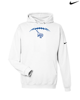 Bishop HS Football Laces - Nike Club Fleece Hoodie