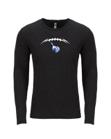 Bishop HS Football Laces - Tri-Blend Long Sleeve