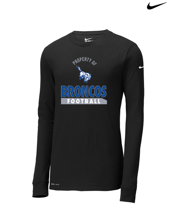 Bishop HS Football Property - Mens Nike Longsleeve
