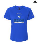 Bishop HS Football Property - Womens Adidas Performance Shirt