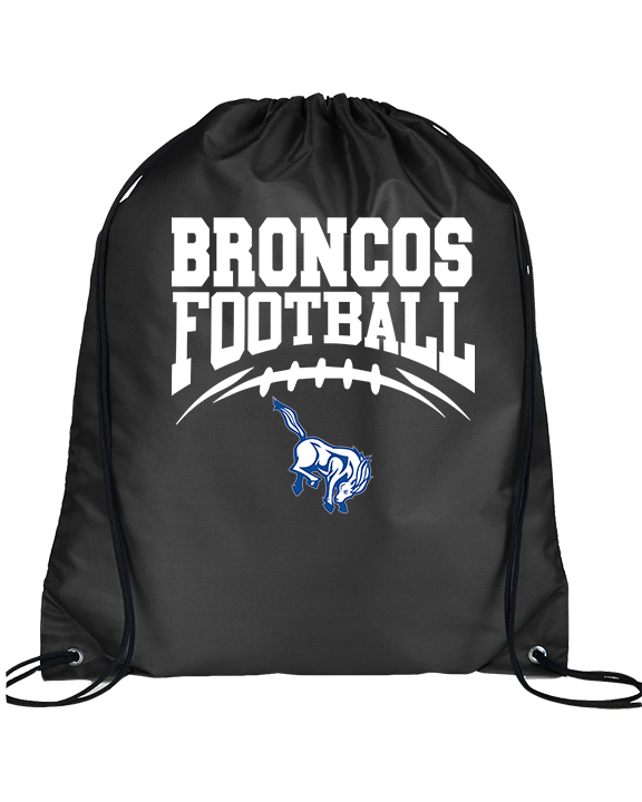 Bishop HS Football School Football - Drawstring Bag