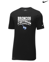 Bishop HS Football School Football - Mens Nike Cotton Poly Tee